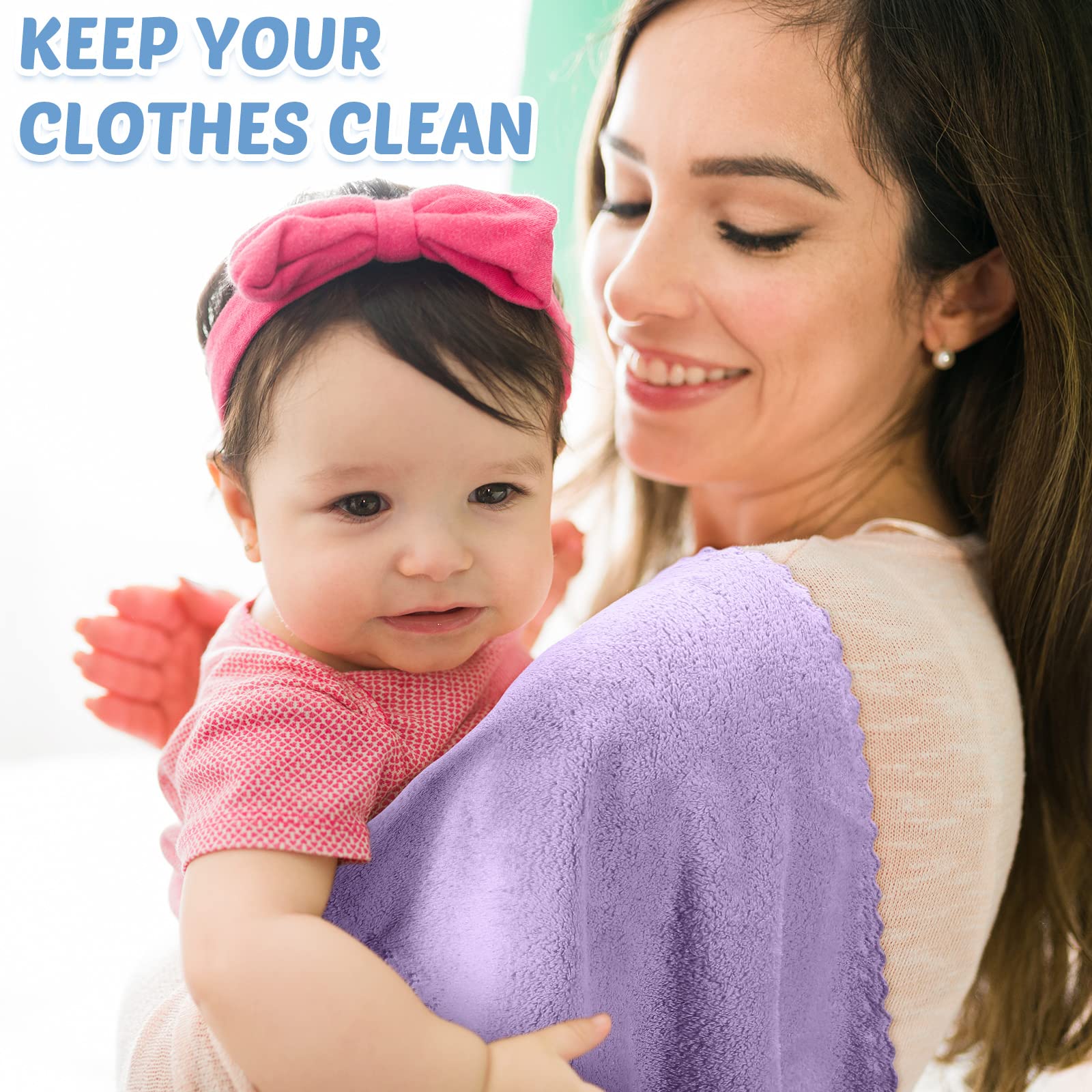 Mixweer burp cloths doubling as nursing cover options.