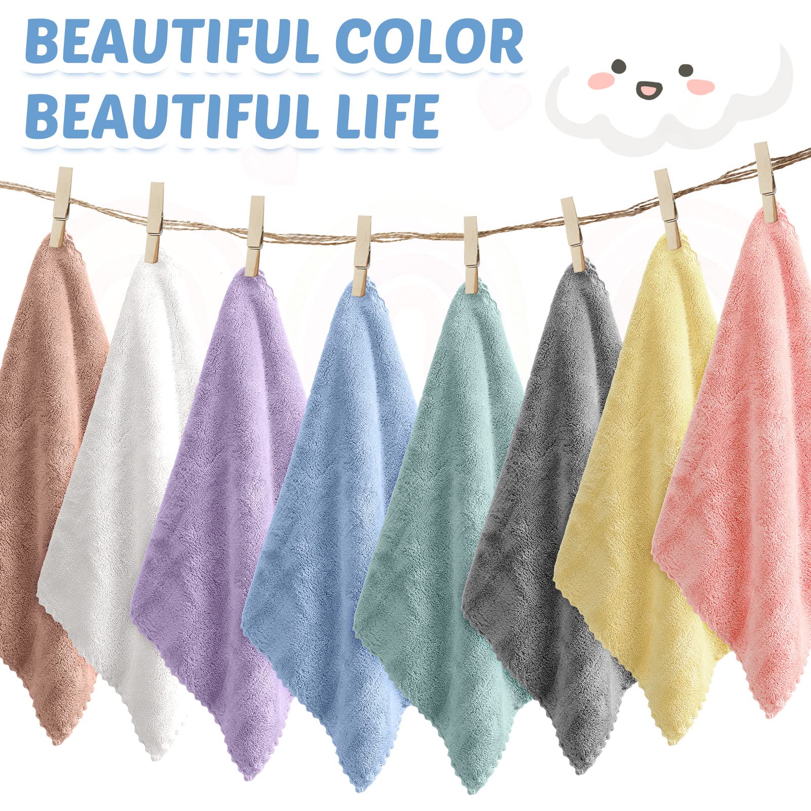 Mixweer multicolor burp cloths cheerful variety for daily use.