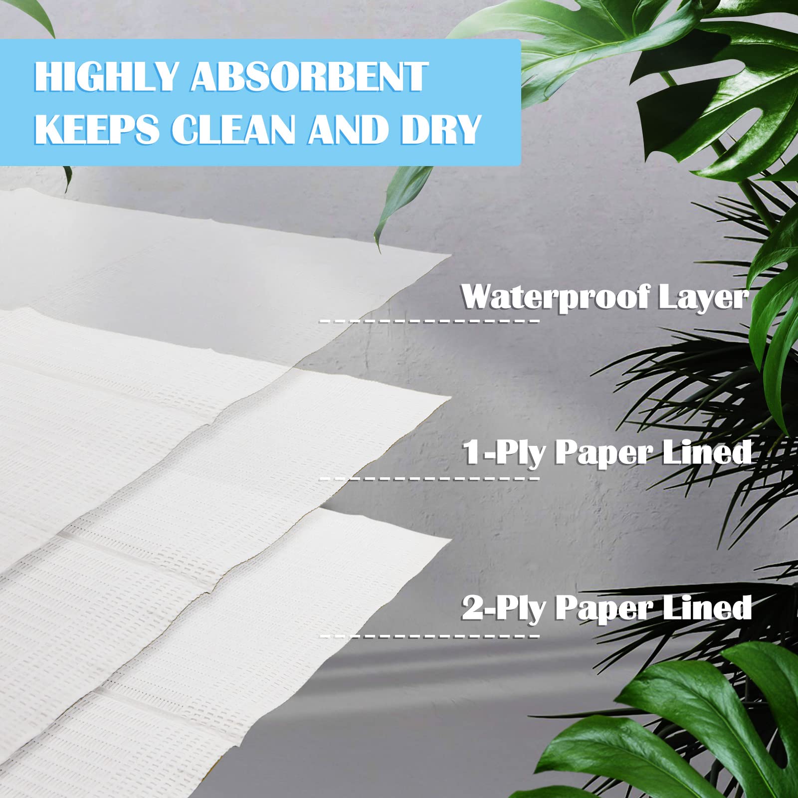Mixweer quilted top surface draws moisture away from baby's skin.