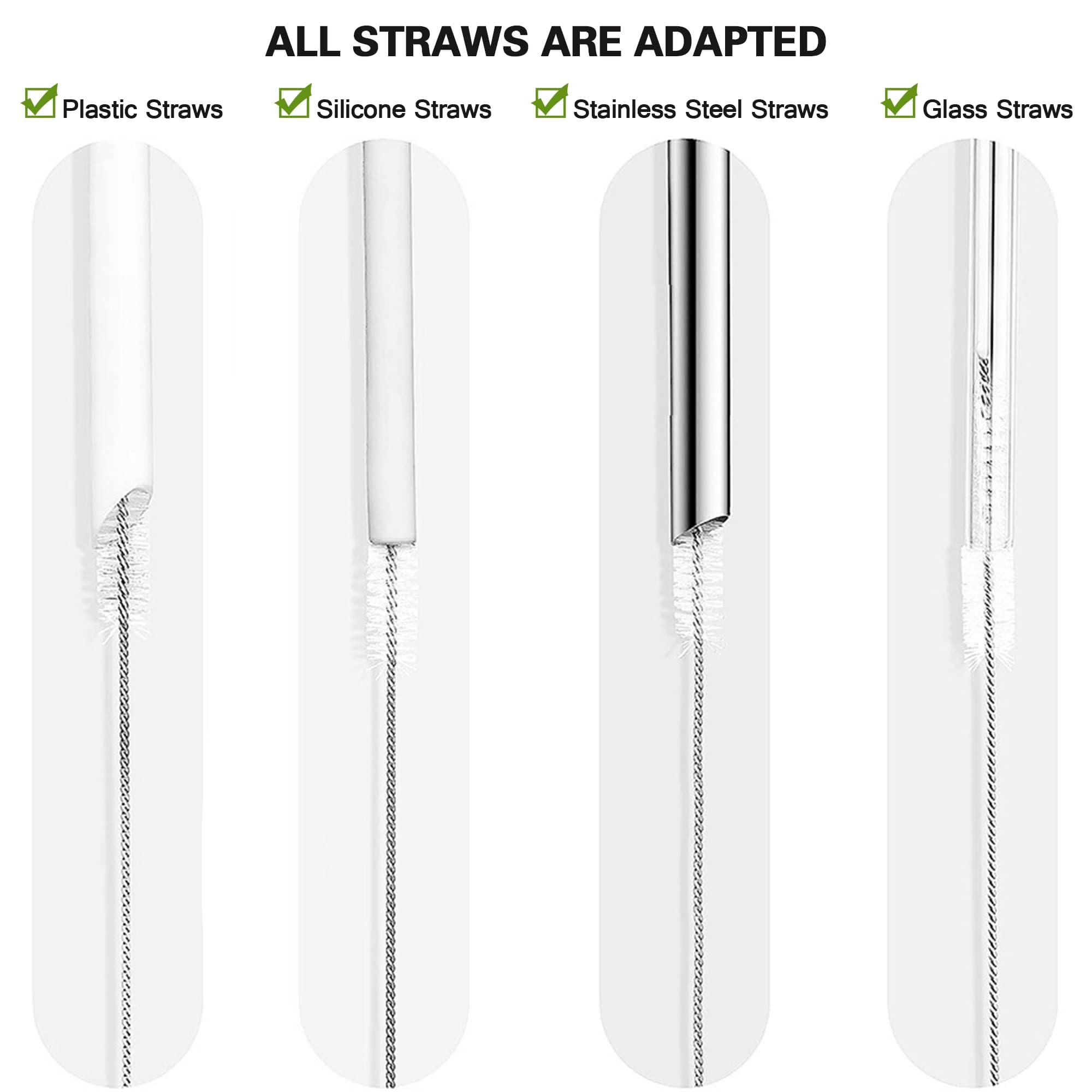 M.K ZIZZYPOP dishwasher-safe straw brush for easy maintenance.
