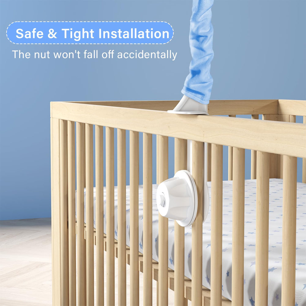 Mkcxcol crib mobile offers three modes for flexible calming options.