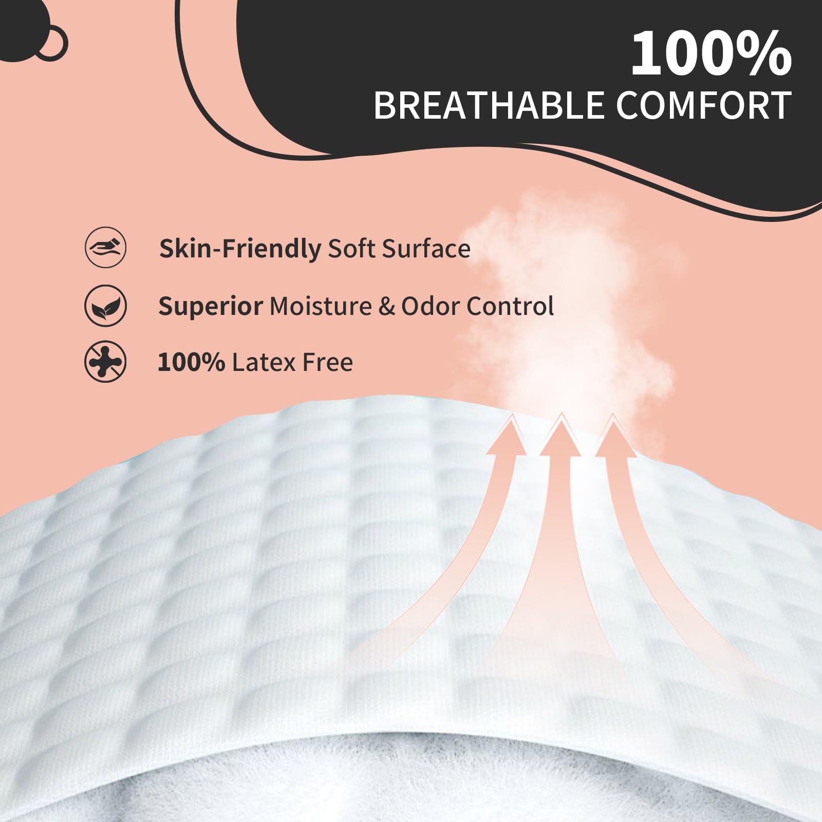 MKISS bed pad with leakproof backsheet preventing mattress leaks