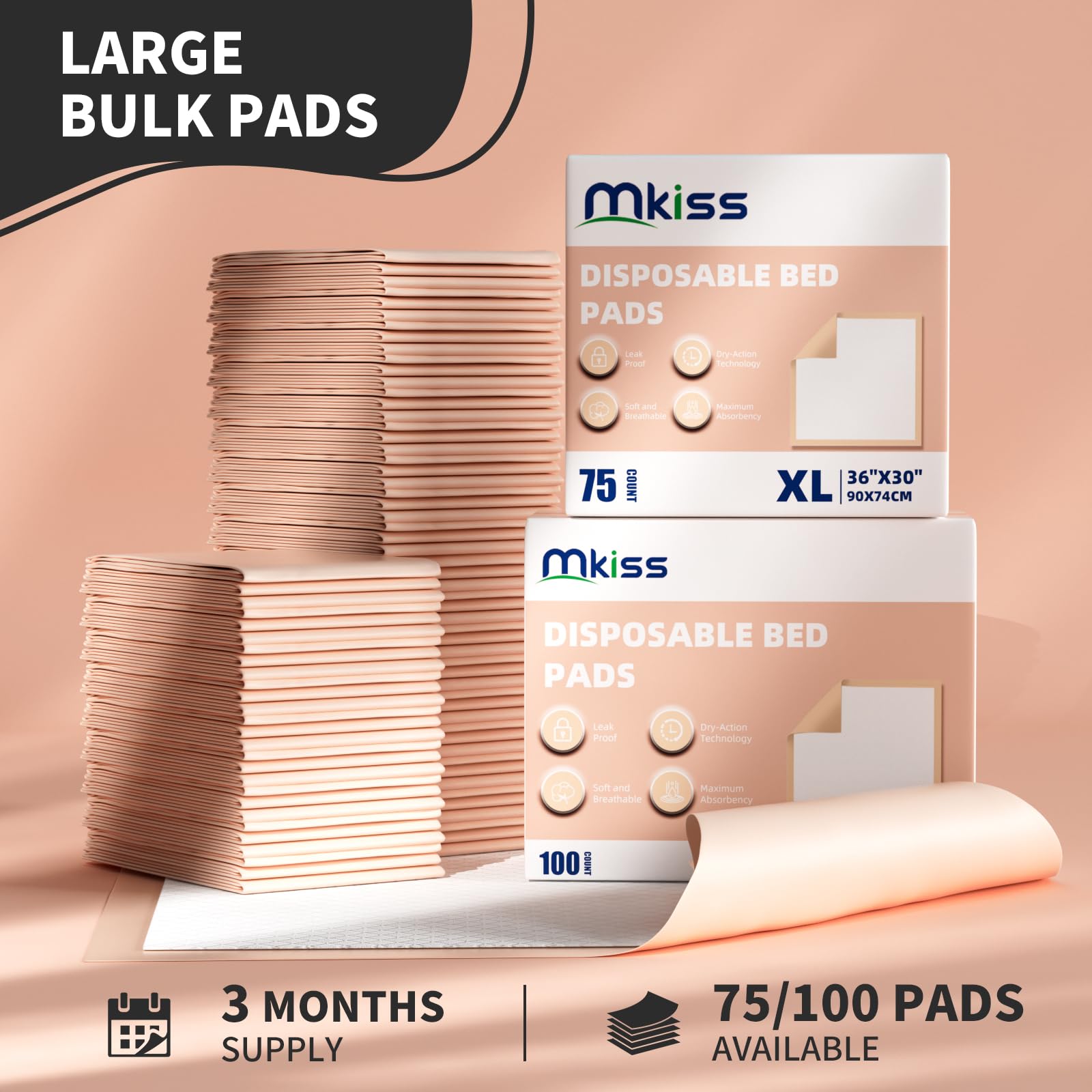 MKISS versatile underpads for puppy training and baby changes