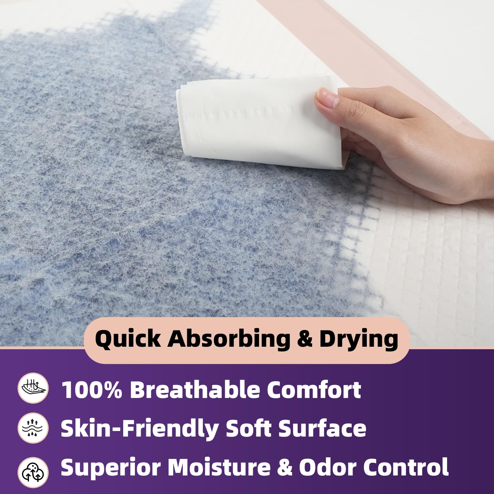 MKISS value pack of 30 pads offers budget-friendly protection at home.