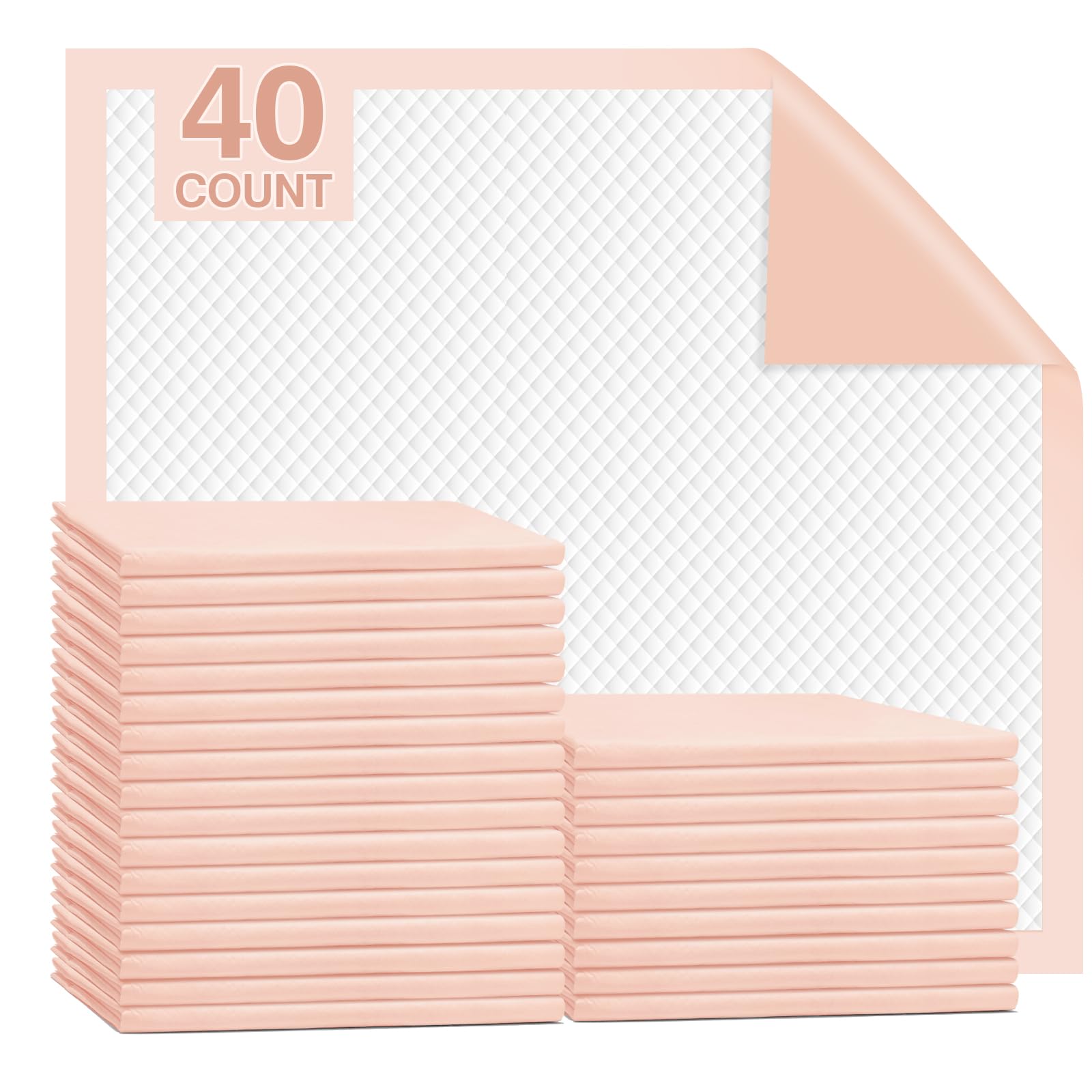 MKISS heavy-duty bed pad with tear-resistant back sheet for leak protection
