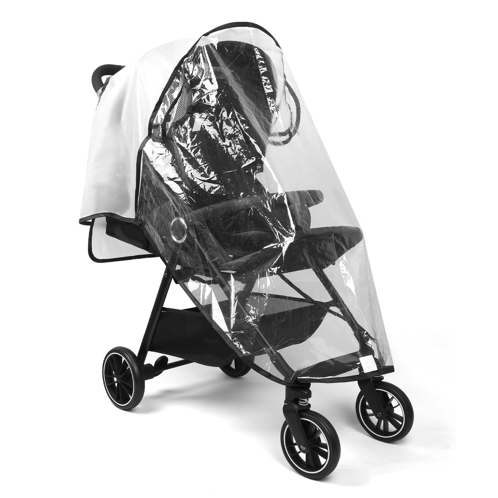 Mkobon Clear Stroller Rain Cover with transparent window for visibility and weather protection