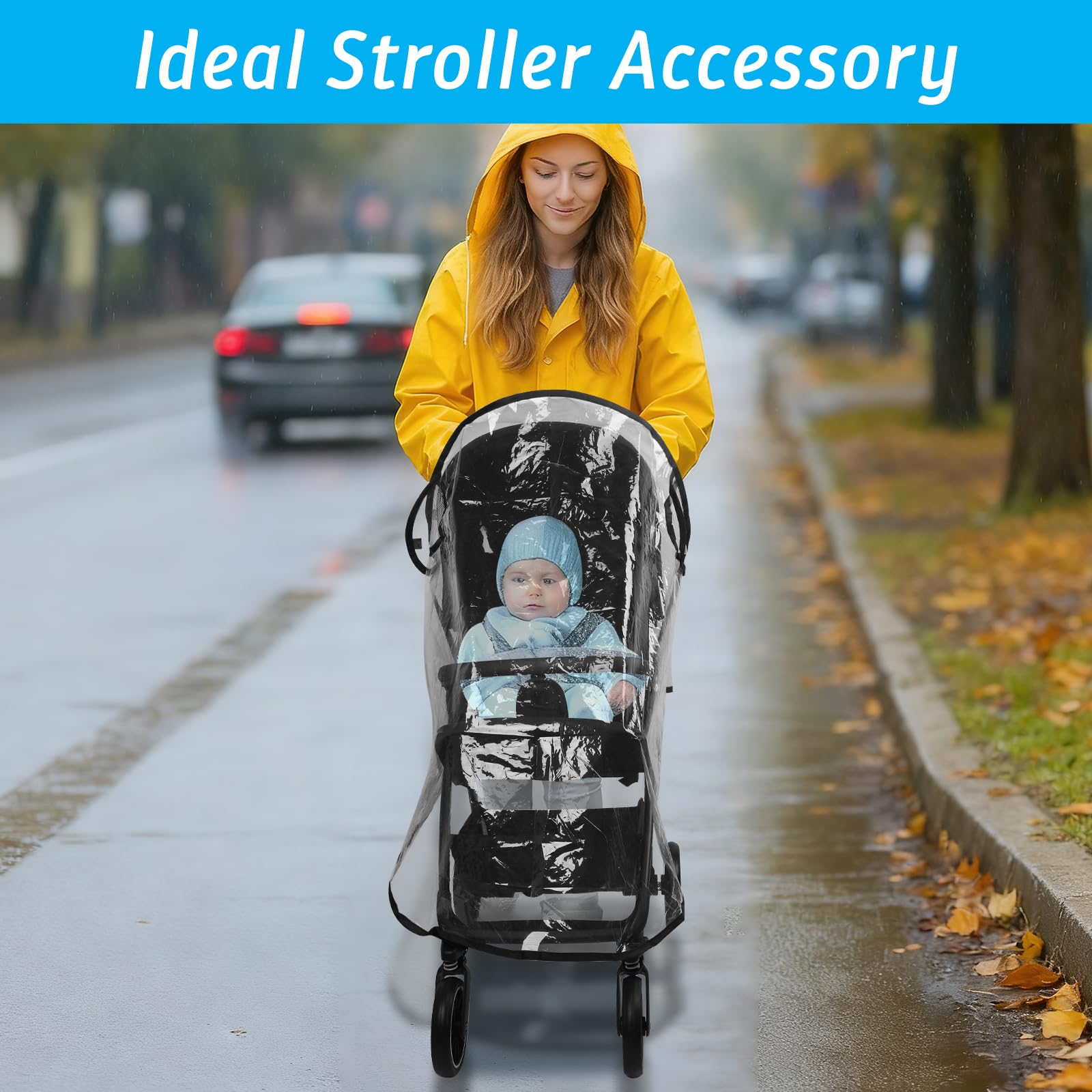 Mkobon clear-window design keeps baby visible and accessible