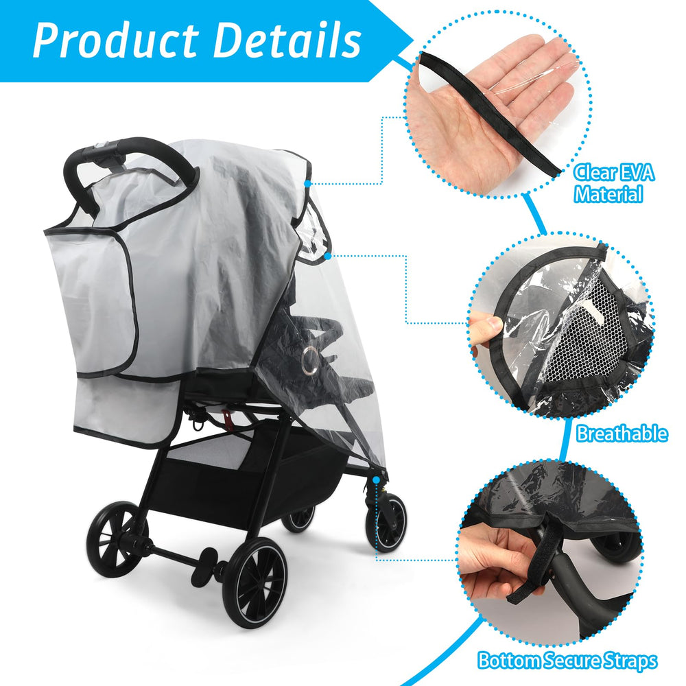 Mkobon foldable weather shield for easy travel and storage