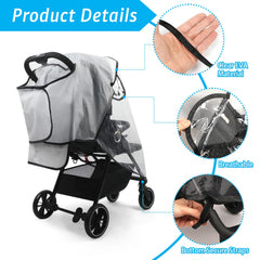 Mkobon foldable weather shield for easy travel and storage