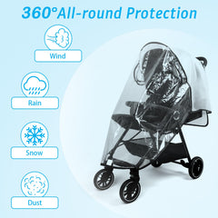 Mkobon windproof cover with secure straps prevents blowing off