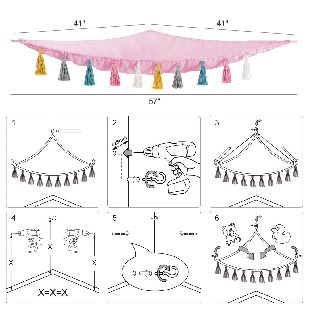 Mkono space-saving toy organizer for playroom