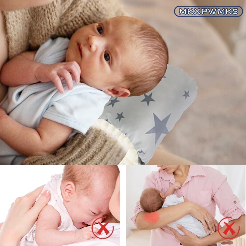 MKXPWMKS Arm-support pillow enhances mom's feeding posture