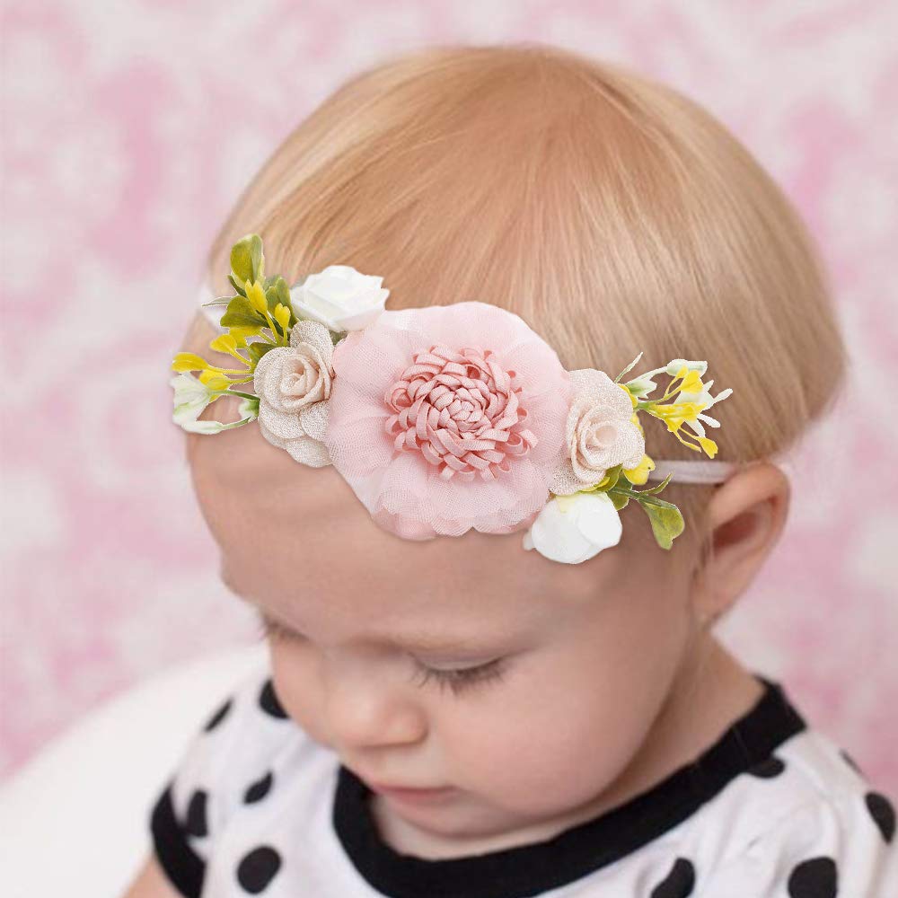 mligril lavender bloom headband provides gentle stretch for growing hair