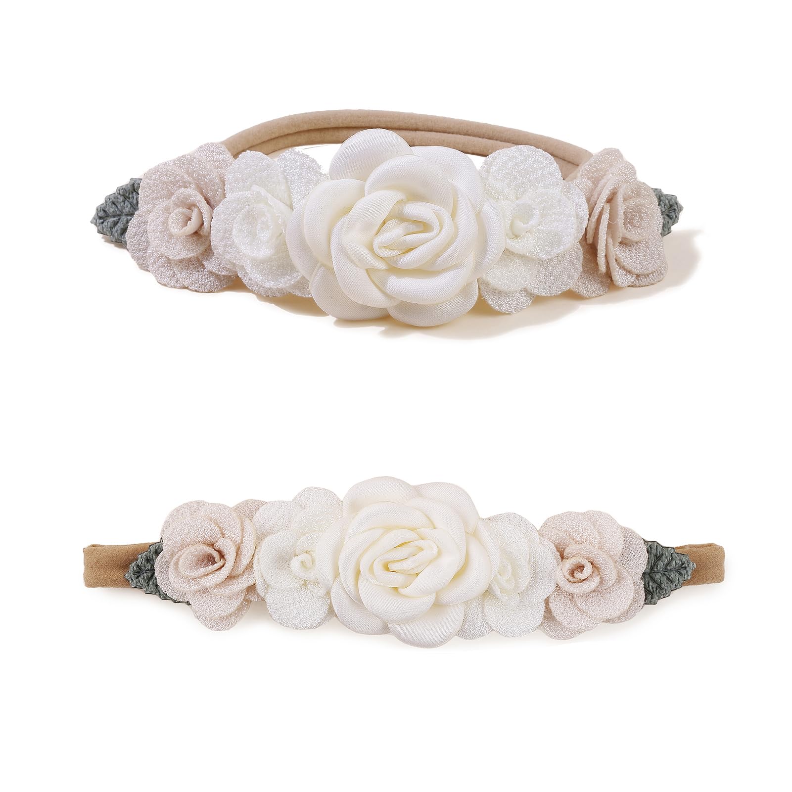 mligril baby headband flower style 07: ideal for birthdays, photos, weddings, or parties