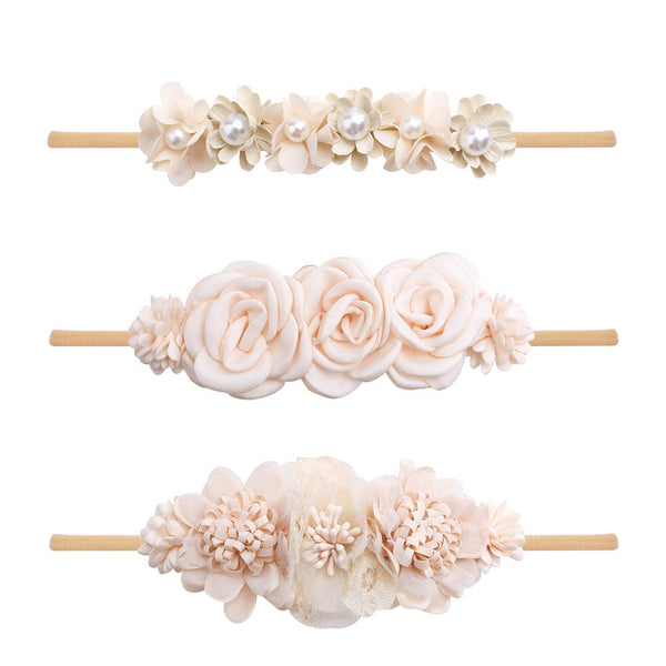 mligril baby headbands with flowers provide soft, non-slip wear for newborns and toddlers.