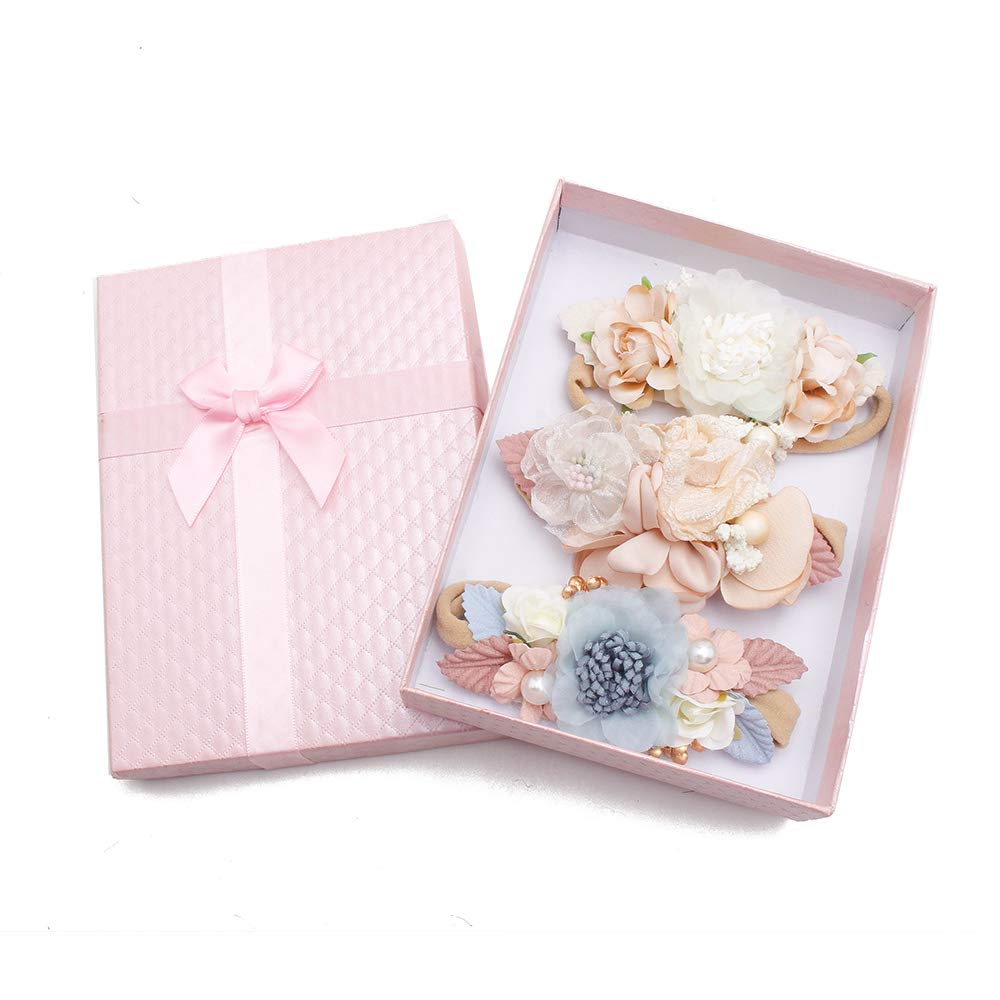 mligril birthday gift-ready headbands suitable for newborns through toddlers.