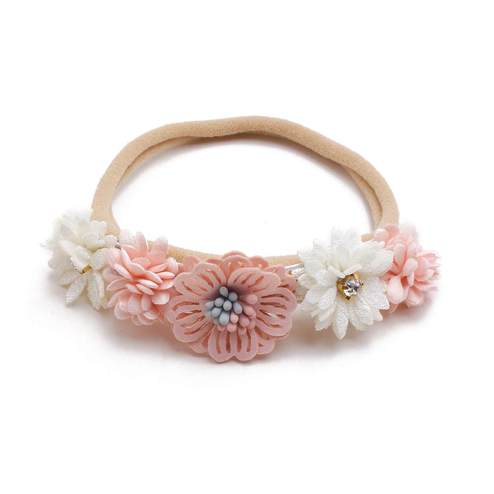 mligril floral crown wrap headband details for elegant baby styling