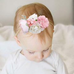 mligril elastic headband in soft nylon fits growing babies without pinching