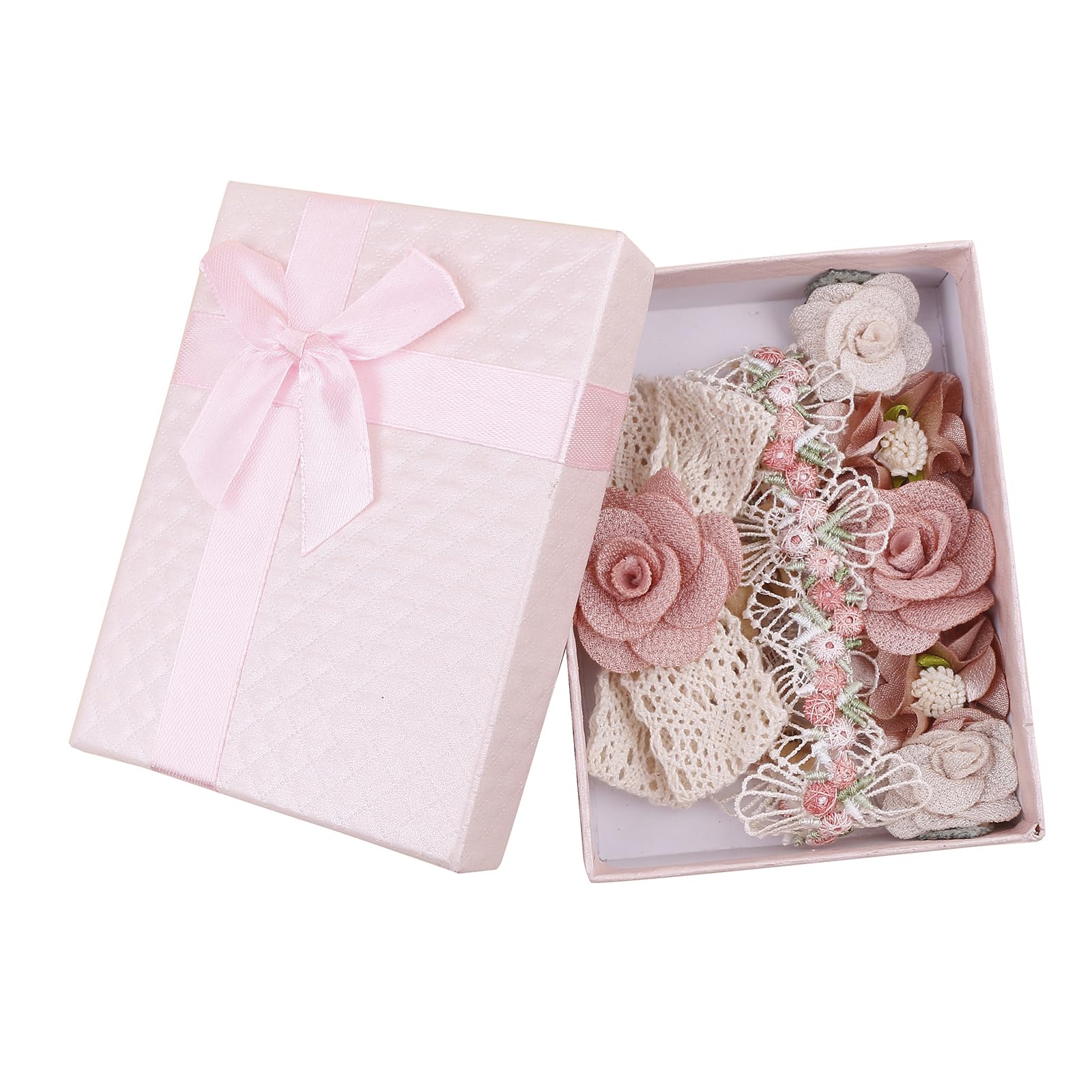 mligril floral wrap headband keeps hair tidy during play.