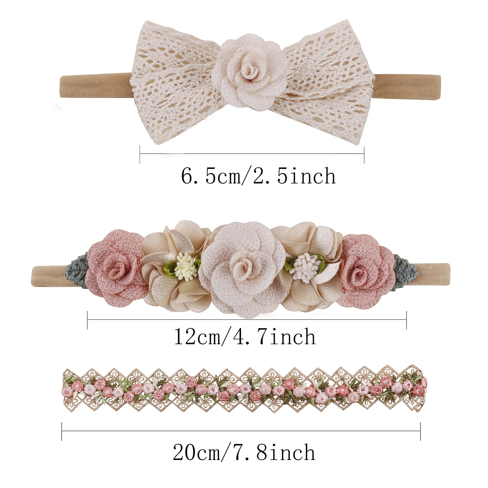 mligril gift box packaging headbands ready for gifting at baby showers or birthdays.