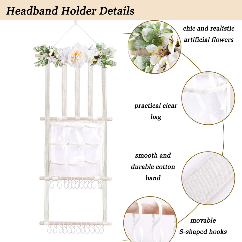 mligril hair accessories organizer with movable hooks for flexible display