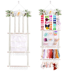 mligril headband holder with flower bows keeps accessories neatly displayed and easy to access