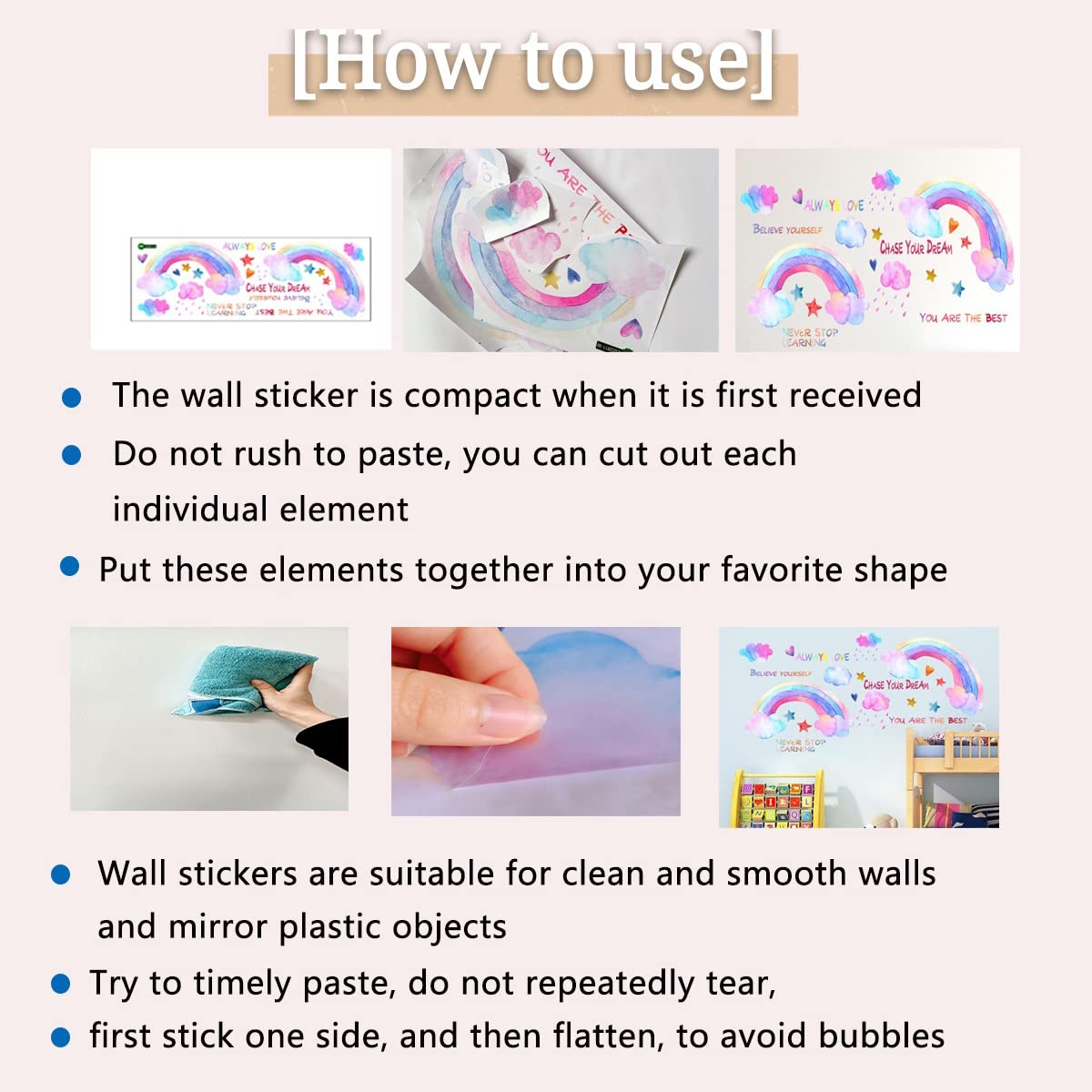 MLM cat wall decor easy to apply paw print sticker for quick redecorating