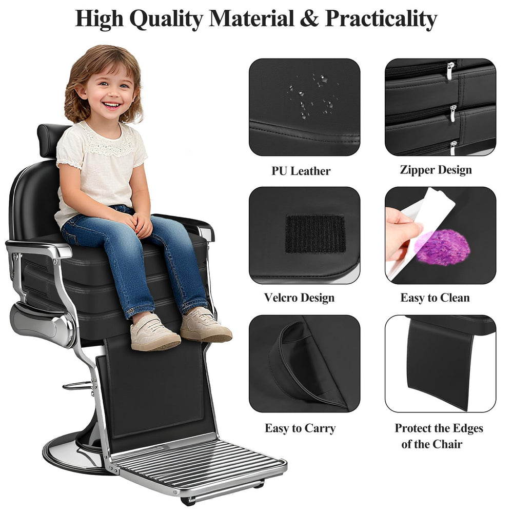 MLMTFI booster seat features a portable handle for easy transport.