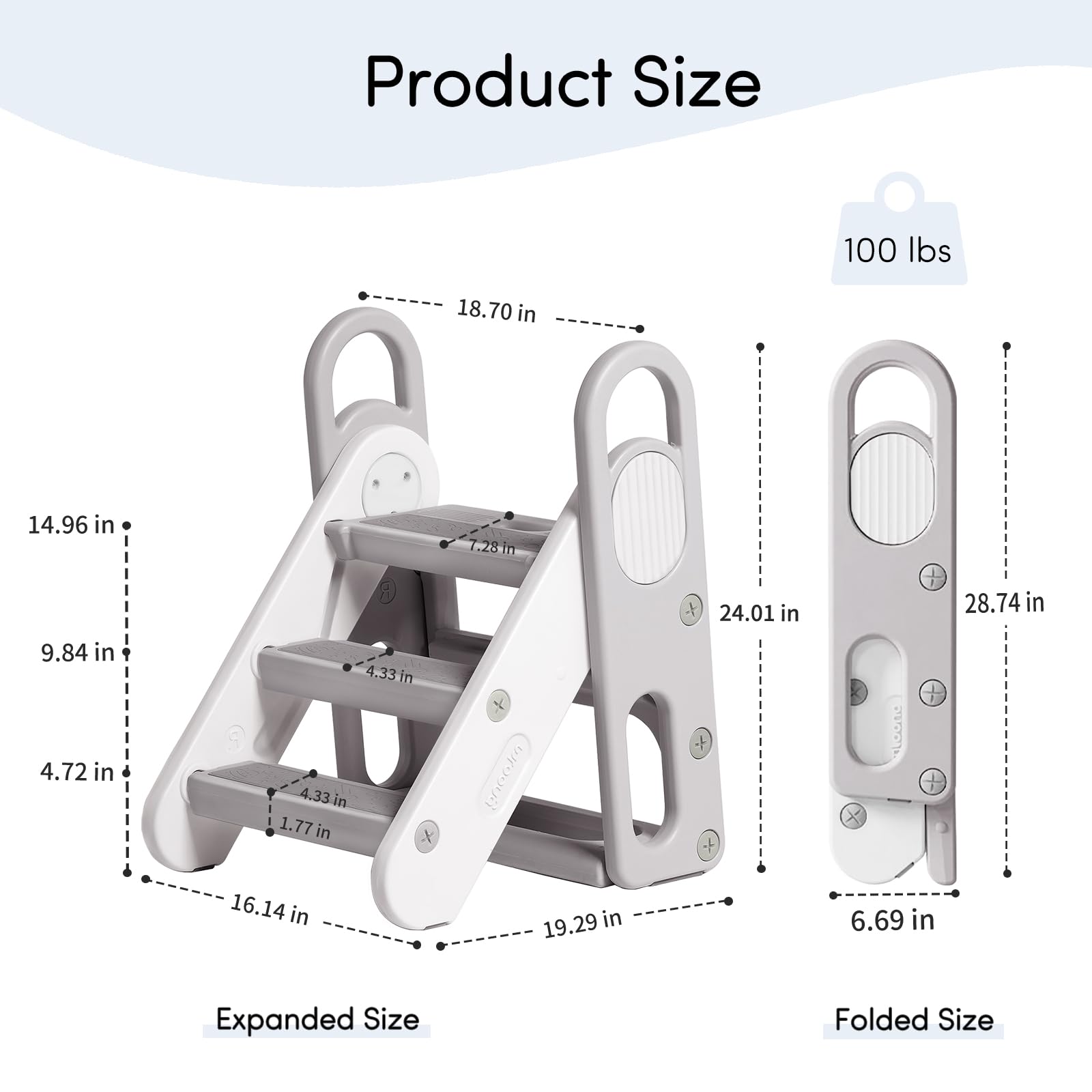 Mloong foldable design stores flat in small spaces