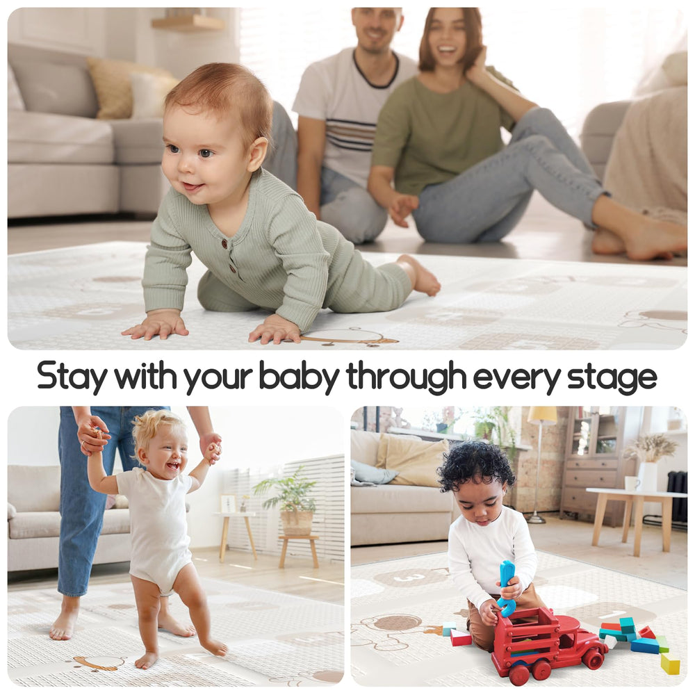 Mloong non-toxic XPE foam ensures a safe surface for babies.
