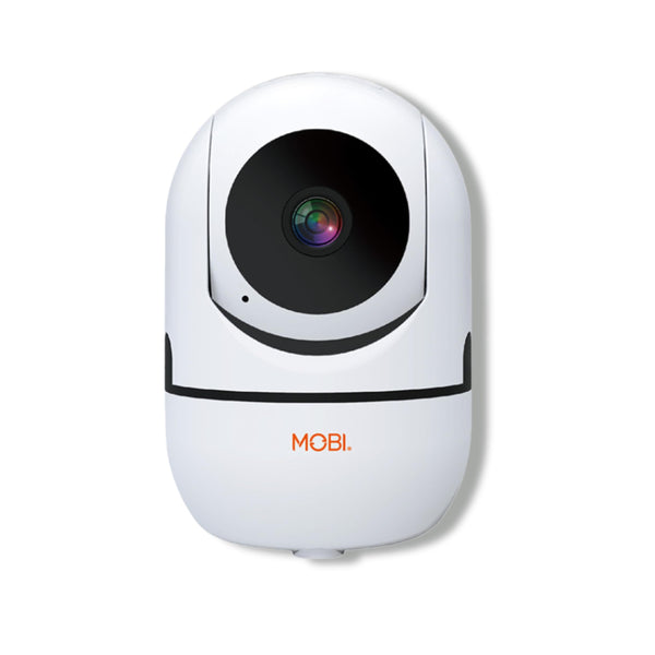 MOBI MobiCam Indoor Camera captures nursery-wide view for secure baby monitoring.