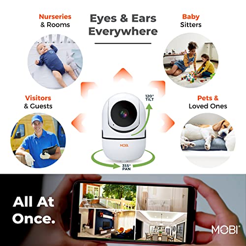MOBI MobiCam Indoor Camera enables area-customized motion detection alerts.