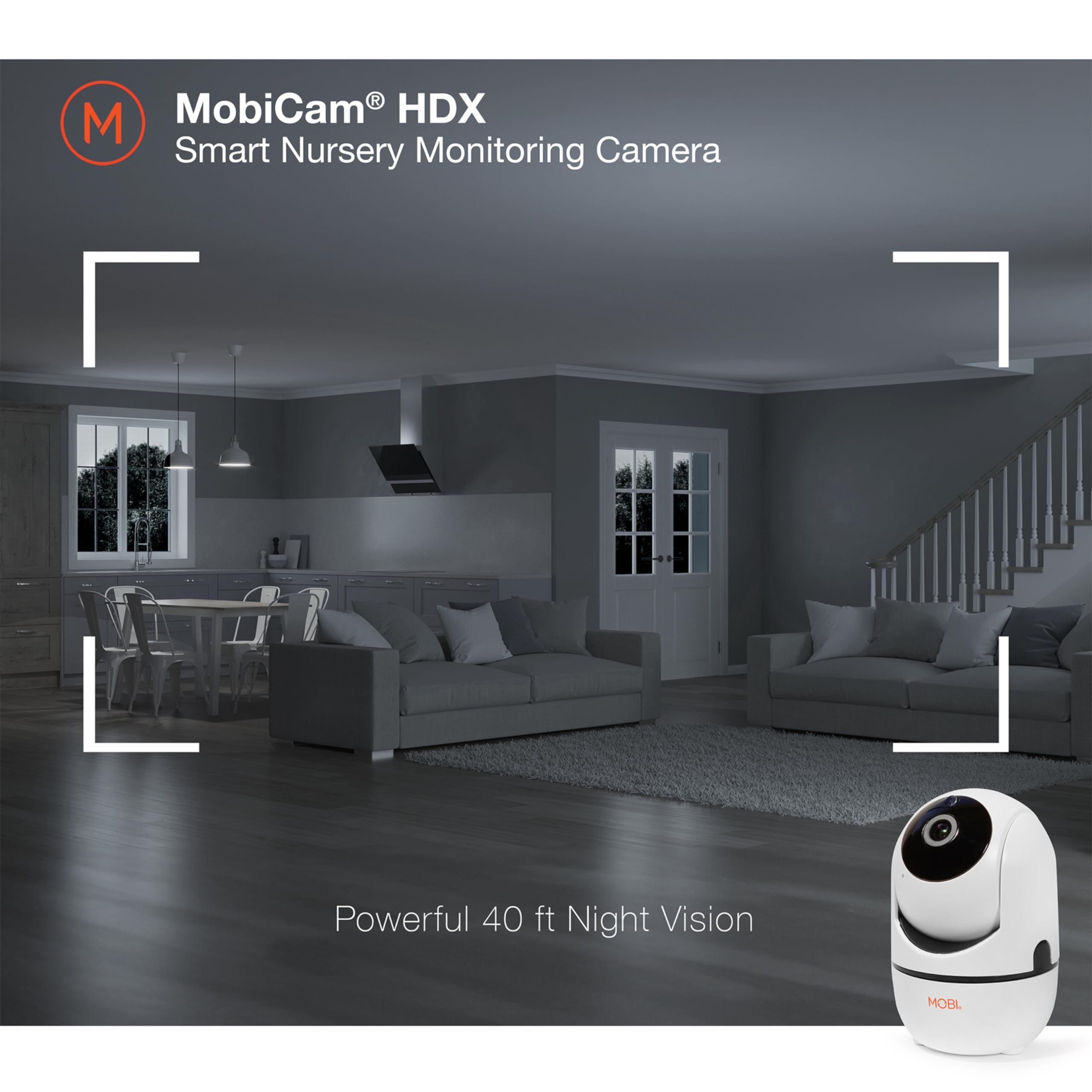 MOBI MobiCam Indoor Camera integrates with family devices for easy sharing.