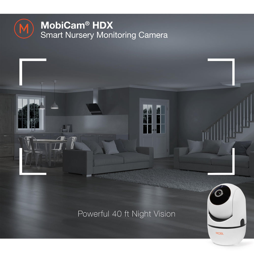 MOBI MobiCam Indoor Camera integrates with family devices for easy sharing.