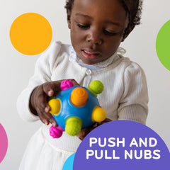 Mobi Woblii ball rolled during playtime exploration