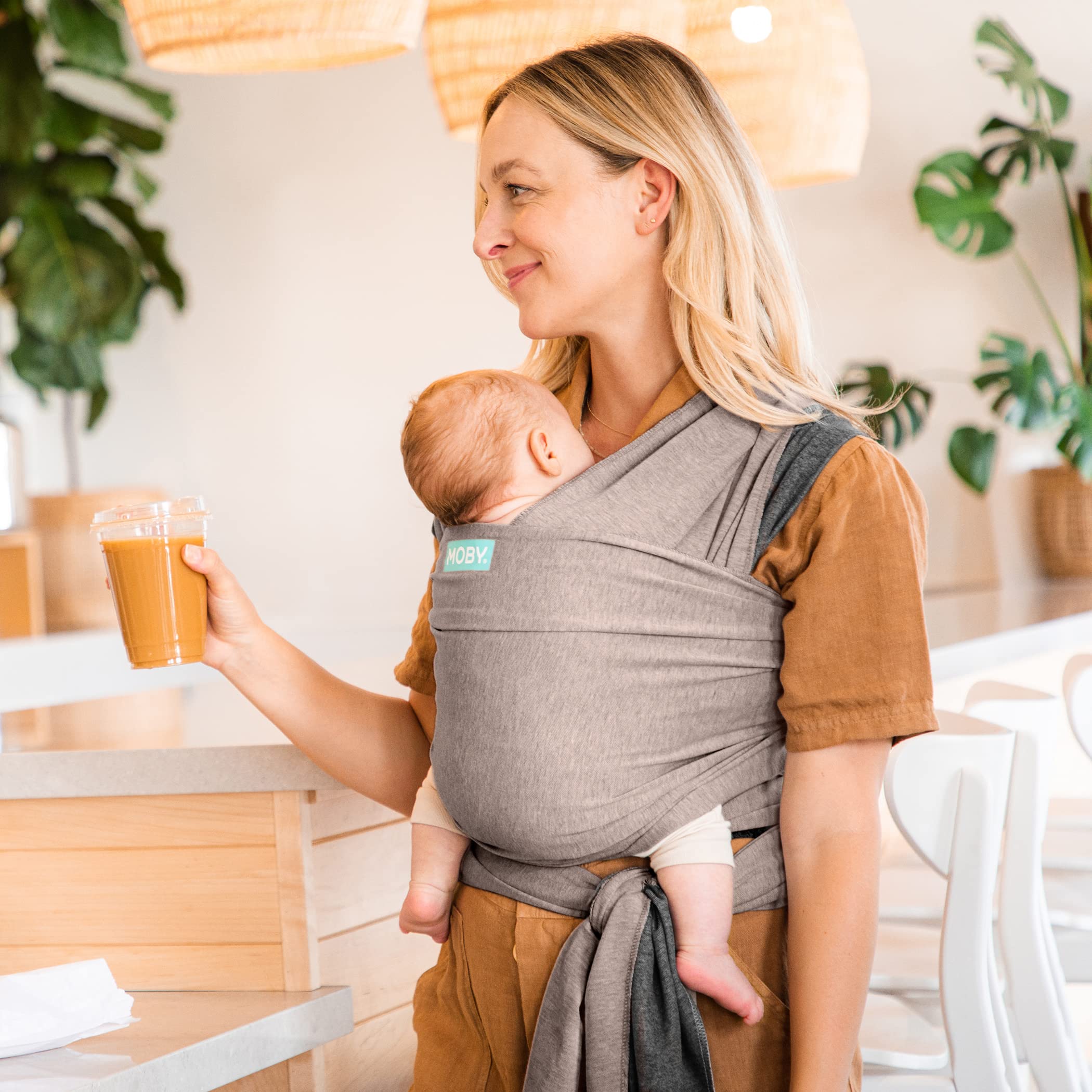 Moby Baby Wrap bonding-moment captures soothing closeness.