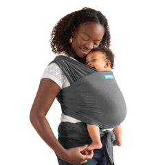 Moby Element worn hands-free for errands and gentle baby closeness.