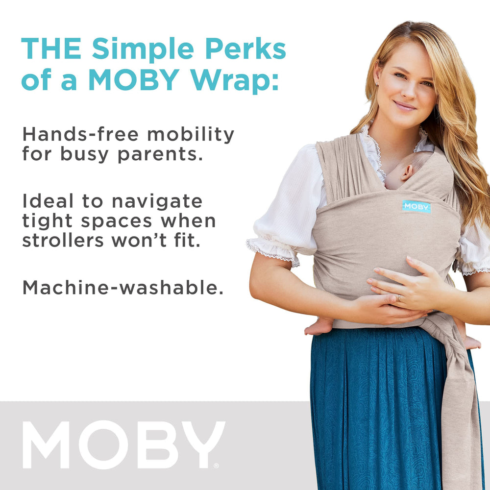Moby Element wrap on-the-go use highlighting lightweight design.