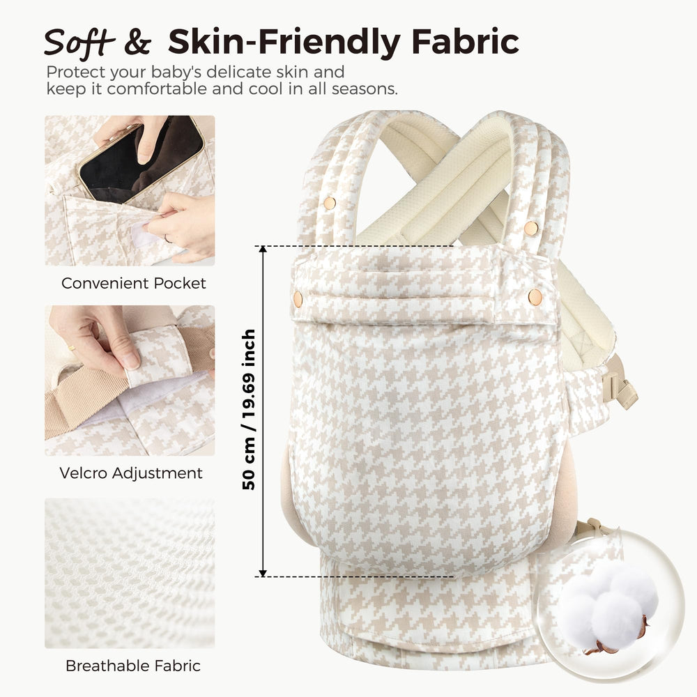 MOCKPOSE convenient pocket detail holds essentials while wearing the carrier.