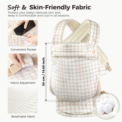 MOCKPOSE convenient pocket detail holds essentials while wearing the carrier.