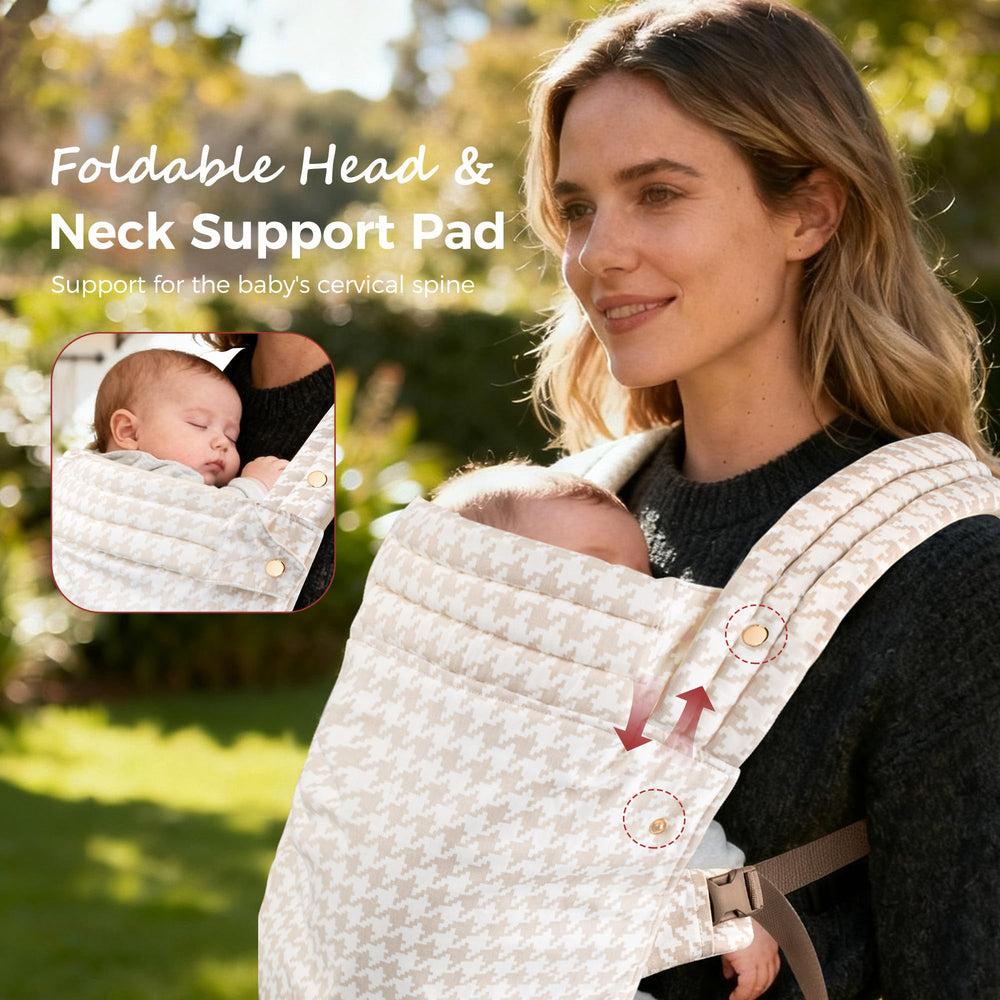 MOCKPOSE three-way carry system adapts to newborn, toddler, and exploration.