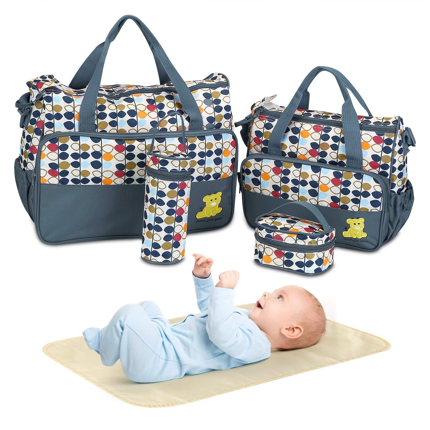 Moclever diaper bag tote with large capacity for everyday baby gear