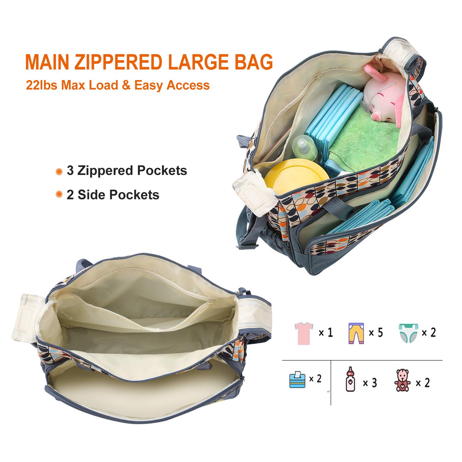 Moclever portable changing pad for easy diaper changes