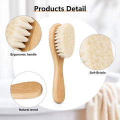 Mocokkiti silicone cradle cap brush in black for easy cleansing.