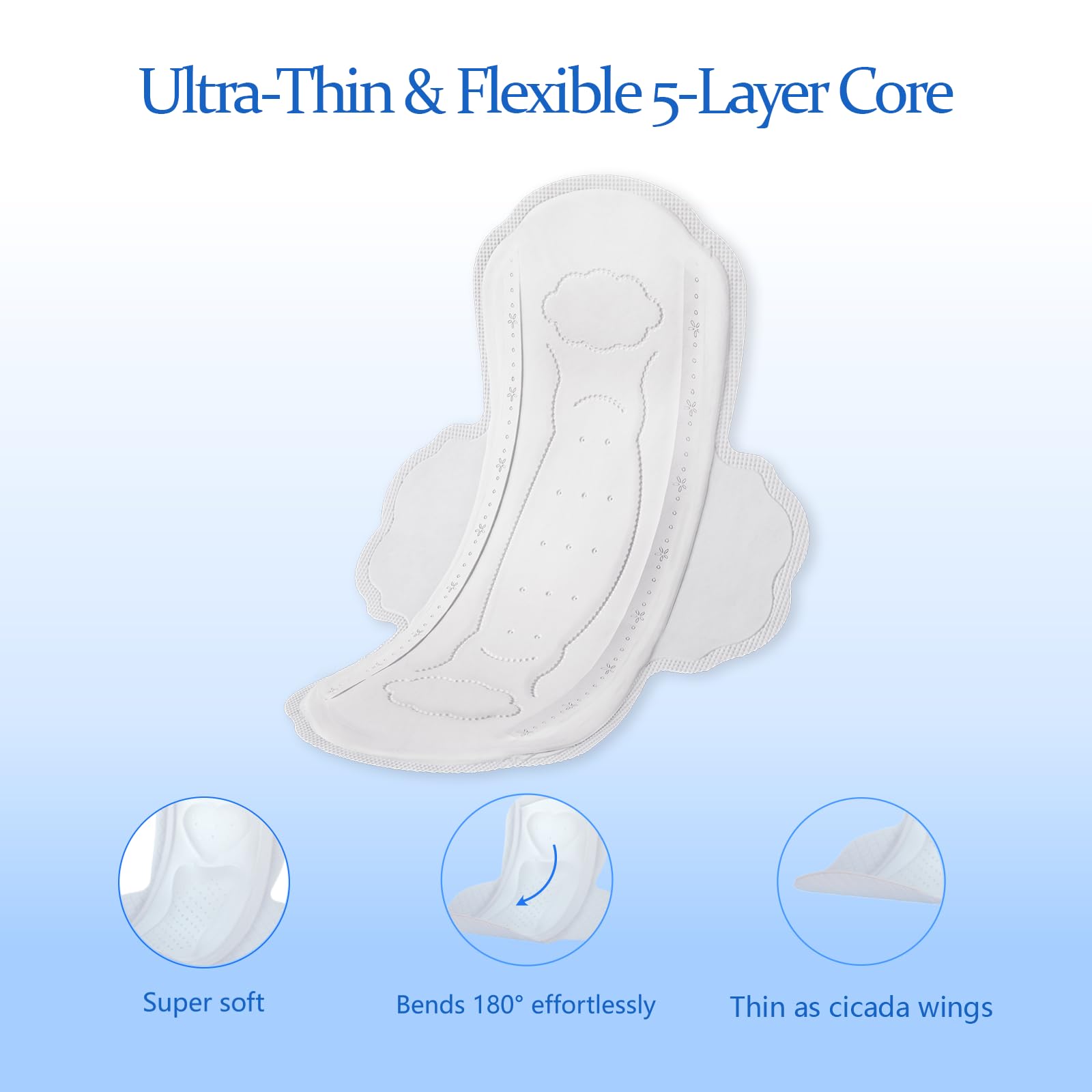MODAL pad in individually wrapped packaging for discreet use.