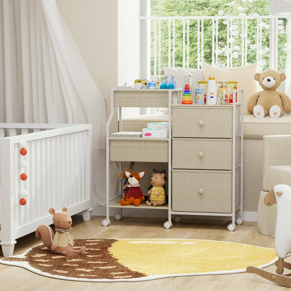 Modanais multi-use setup suitable for nursery, dressing table, or decorative surface.