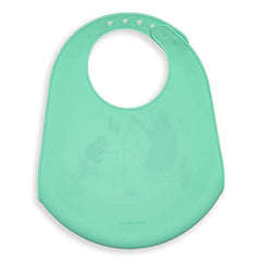 Modern Twist Bucket Bib silicone material offers durable, flexible daily use.