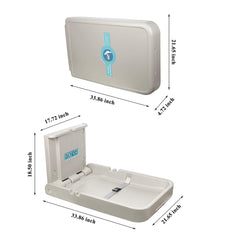 Modundry diaper-bag hooks keep bags off the floor