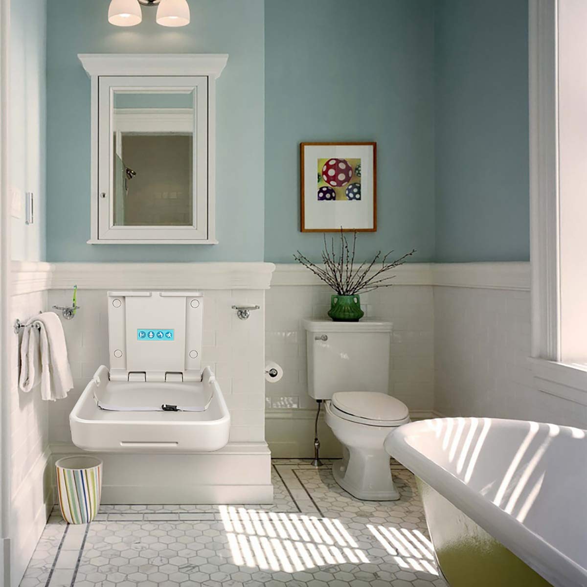 Modundry built-in sanitary liner dispensers provide quick access