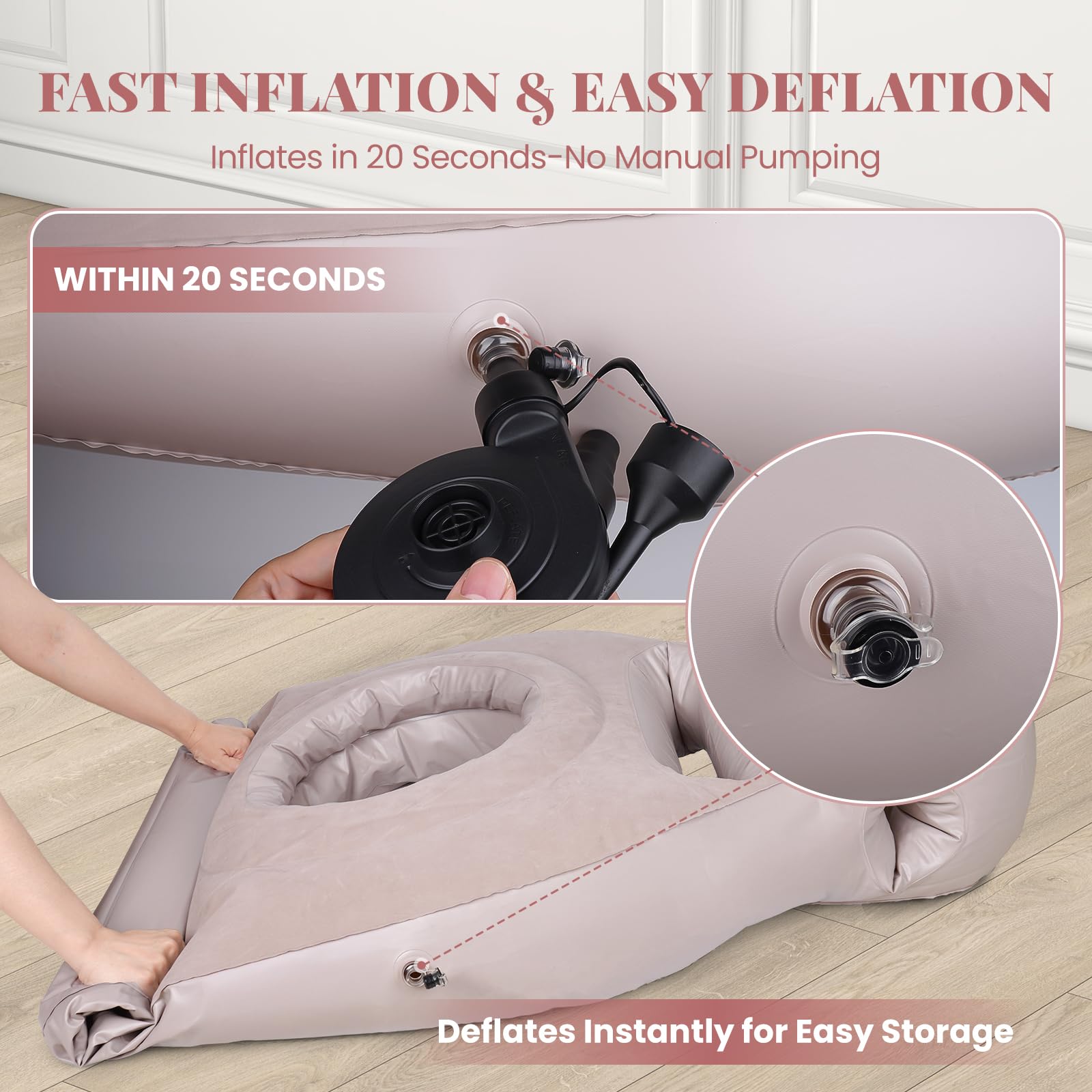 MOELUM portable maternity pillow suitable for home or travel